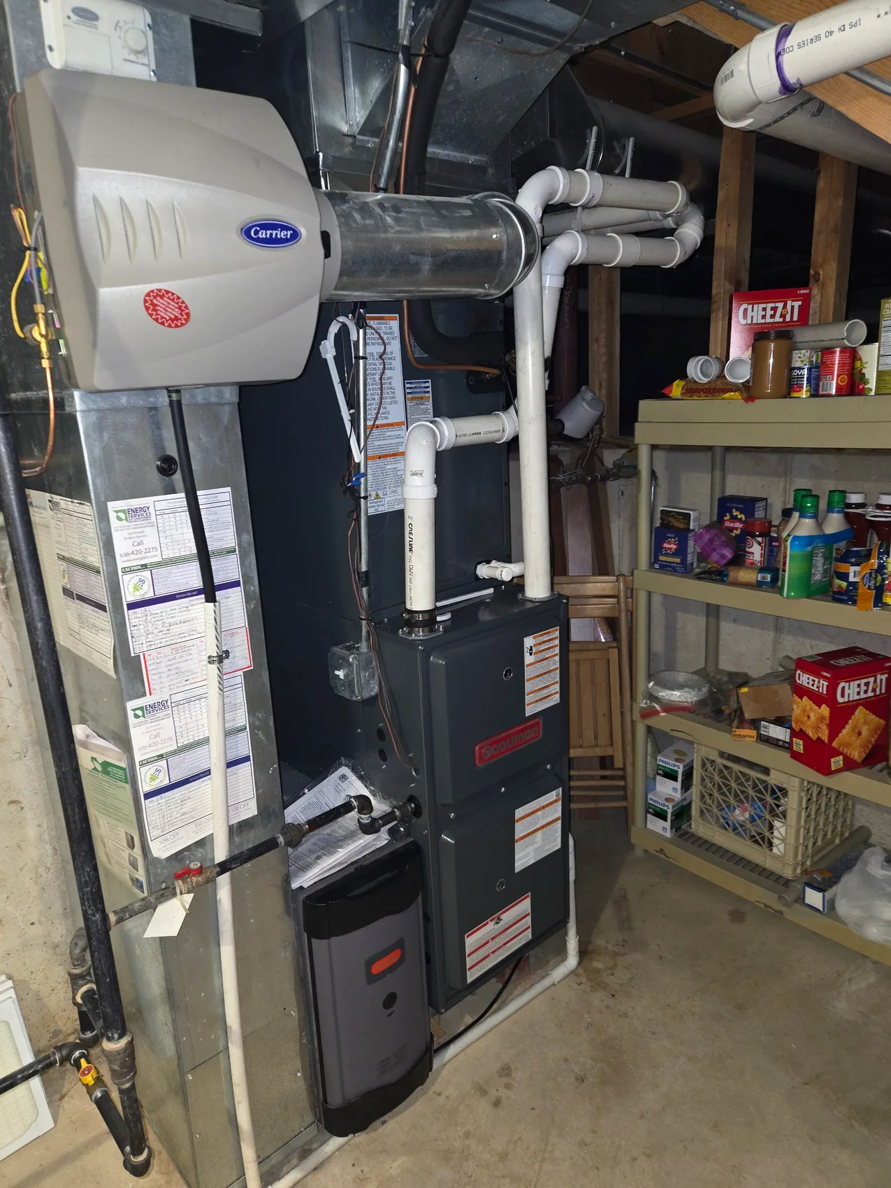 Residential furnace and water heater equipment serviced by Premier Air